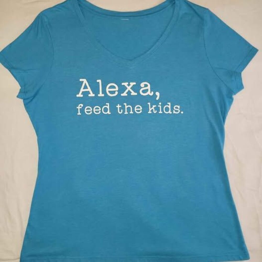 Women's Tshirt Alexa, Feed The Kids Sz Lg? GUC
